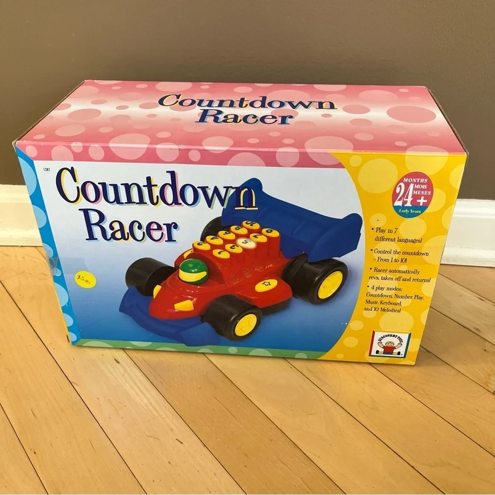Discovery Toys NEW Countdown Racer Toy - Race Car Toy - Multiple Languages